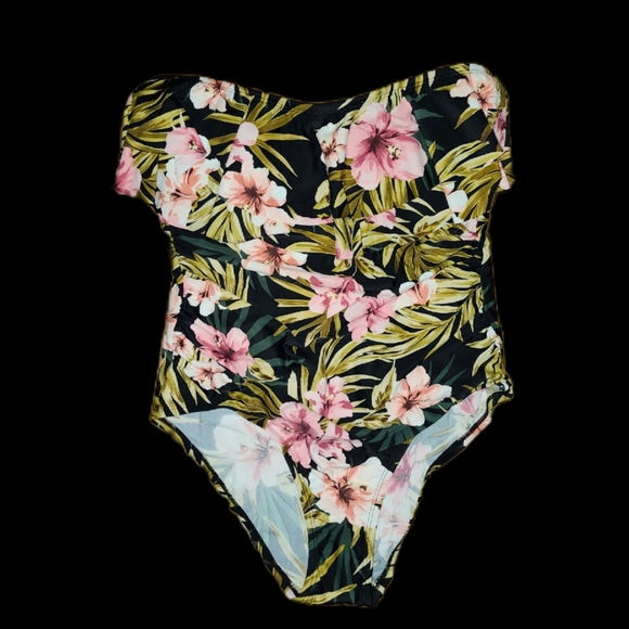 Kona Sol Strapless Floral Swimsuit - Picture 5 of 5